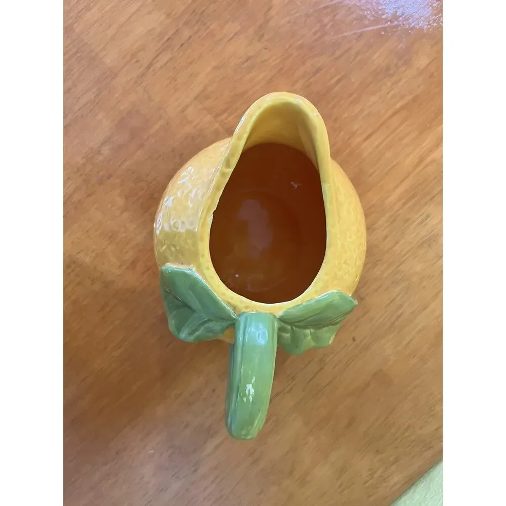 Vintage Ceramic Lemon Shaped Pitcher